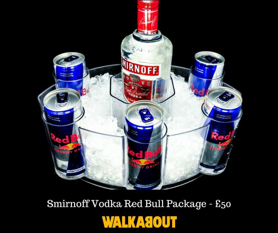WalkaboutSophie's tweet photo. It’s Saturdayyy! Come on down to Walkabout tonight for an awesome night! #Januarysale offers include £2.50 Jägerbombs, £3.50 double Vodka RedBull and this Vodka RedBull boat for £50. Ask at the bar for more great offers on sharing cocktails and bottles of wine 🍷🍹🤳🏼🕺🏼 https://t.co/UXlbFUtmXx