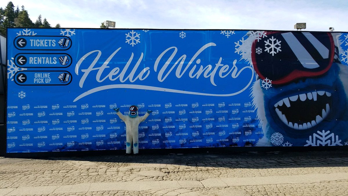 mthigh's tweet photo. The Yeti is on the loose. Tag your photos with him #yetifaces to be entered to win an 18/19 Season Pass. #mthigh #yetifaces https://t.co/Q8F7wQJvTt