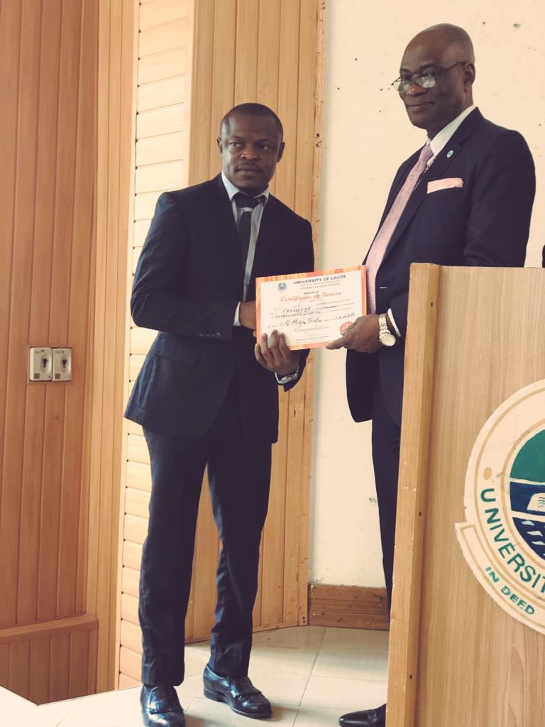 FES_UNILAG's tweet photo. Our new executives are officially in office, people!
Here is our President, Uwaje Anthony Emeka receiving his certificate of office!
FES, are you ready for the new vibe? https://t.co/VZJXEzRKOc