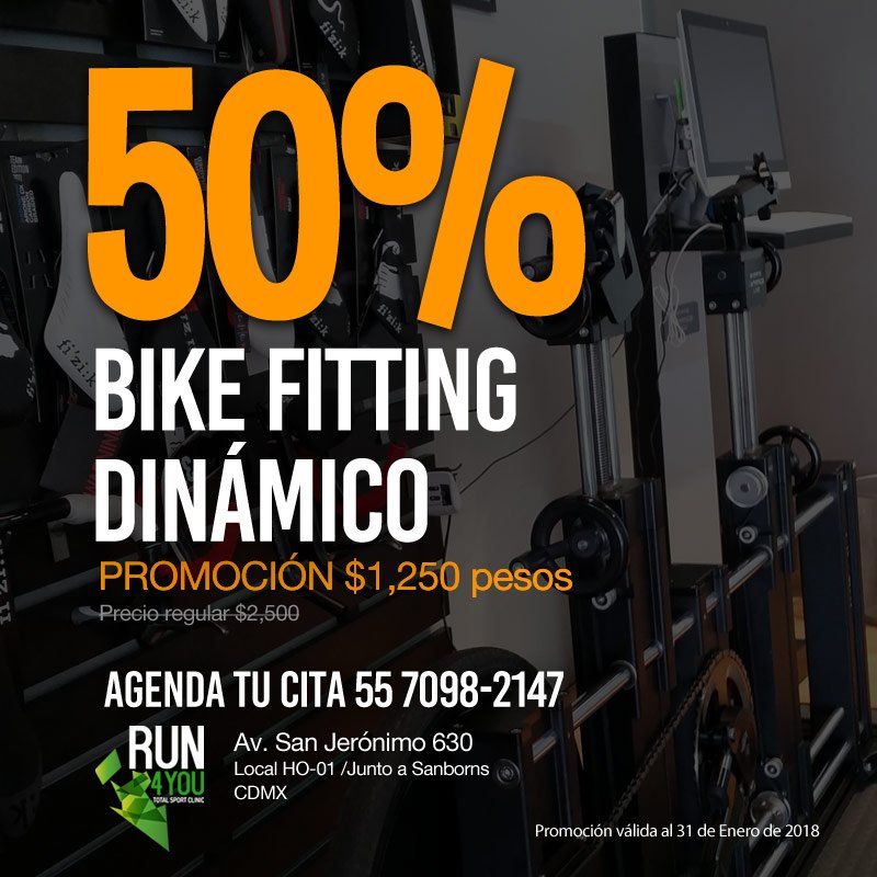 Run4you_TSC's tweet photo. Aprovecha esta súper promoción de 50% de descuento en Bike Fitting Dinámico y mejora tu entrenamiento... Te esperamos!!!
https://t.co/YKs30mTTFO https://t.co/XMIQW7eSF9