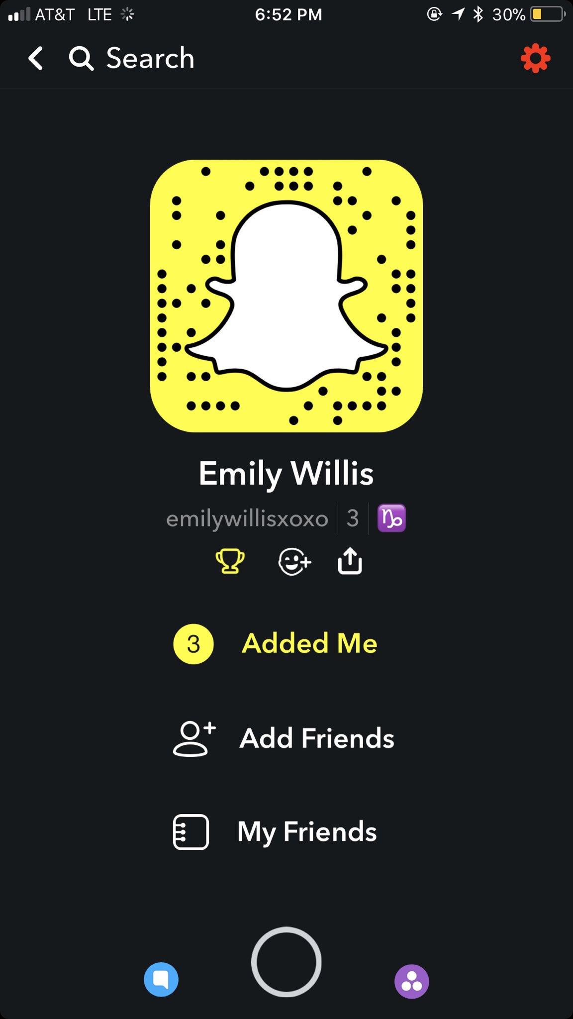 Wills snapchat emily Emily Willis