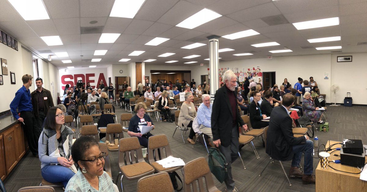 Roberto63's tweet photo. A great turnout of progressive school board members from throughout San Diego County at the #Educateforthefuture event this morning. https://t.co/CoCbScAj3O