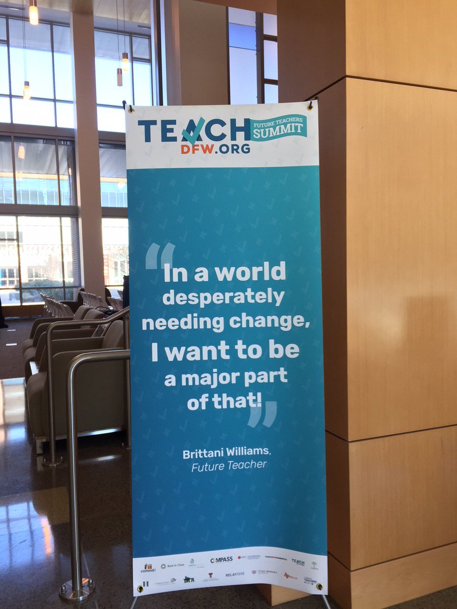 UNTDallas's tweet photo. Exciting day on the #UNTDallas campus, @ETIatUNTD is hosting over 250 current and future teachers for the #TeachDFWSummit with @TeachDFWOrg https://t.co/4mnrs1WMRE