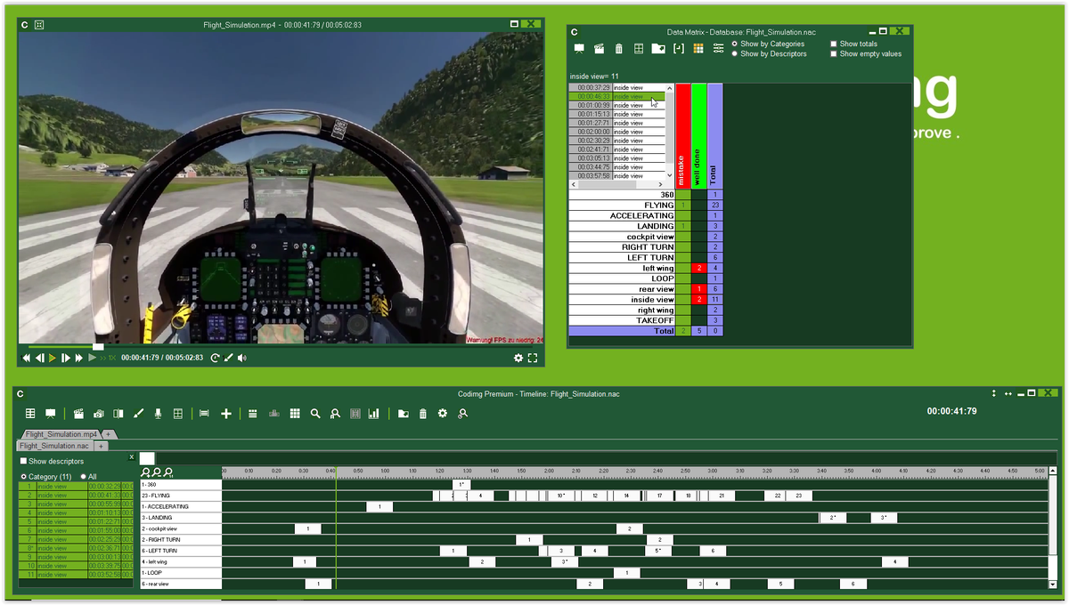 CodimgVA's tweet photo. What if you could have instant access to all key moments in your video with just one click?
The Matrix Tool organises all of them in just one window
#simlab #education #training #business #videoanalysis #simaviation #edtech #meded #flightsimulation https://t.co/o6vwI9M01I