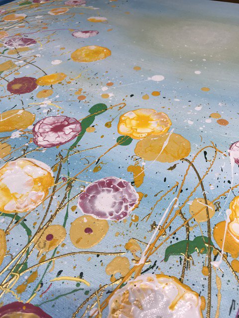 DavidAhernArt's tweet photo. Petal Parade, a nice burst of colour.#bloom #flowers #beautiful #ukart #flowerart #flowerpainting #newforest #painting #nature #floral #iphonesia #insta #paint #artist #newforestart #beauty #fun #ilove #arts #purple #yellow #wild #wildflowers #hampshirelife #explode #explosion https://t.co/yGbXjfKwc4