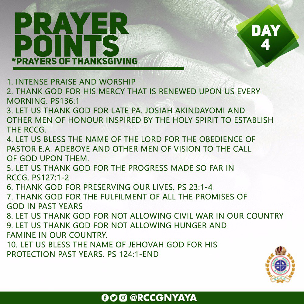 rccgyayaglobal's tweet photo. 50 days is just too much to be an hunger strike for you. Pray until something happens, things must not remain the same way they have been all these years.

Nothing will stop your breakthrough as you pray and fast this 50 days in Jesus Name 
Here's #RCCGFAST2018 Day4 Prayer Points https://t.co/LB41EmocEj