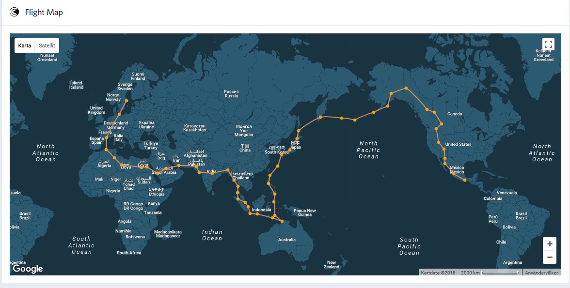 CaptainPre's tweet image. 50 legs since ESSA, Sweden. Know in MMOX, Mexico. 
162 H and some 21469 NM flown on my A2A World Tour. All logged on @proflyofficial and flown in 250 Comanche from @a2asimulations #avgeek #flightsim