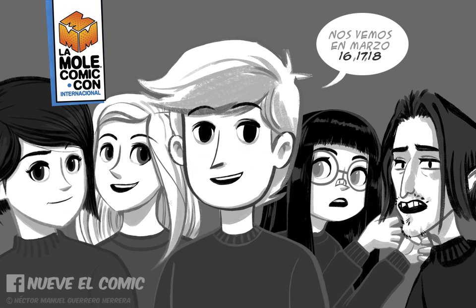 nuevecomic's tweet photo. ¿adivinen quien regresa en Marzo a la Mole? ¡es oficial! #nuevecomic #nueveelcomic #webcomic #webcomics #comic #comics #hectormguerrero #lamolecomicon @lamolecomiccon https://t.co/6DXrvn1s7b