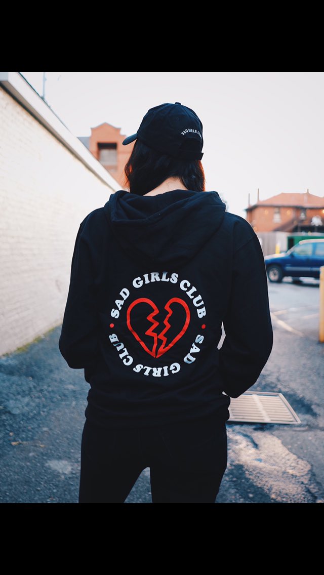 sad girl club hoodie