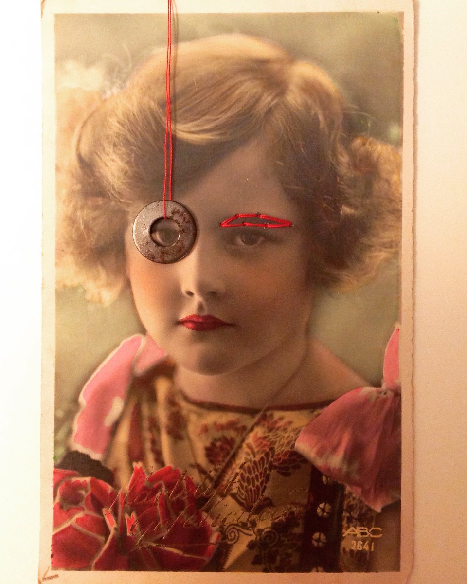 DMesander's tweet image. High Brow - 3rd of series of 4 with 1930's postcards from family album #collage #theredthread instagram.com/dorotheemesand… ✂️⚙️⭕️🔗