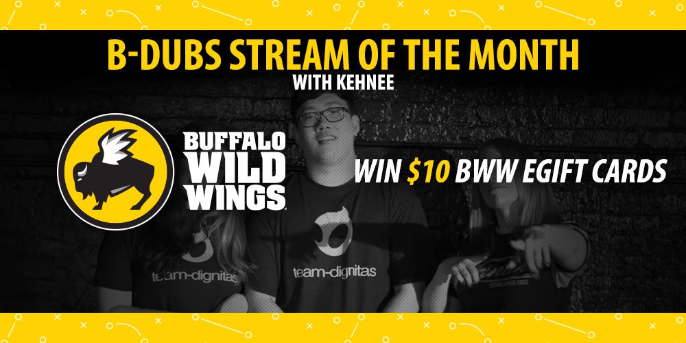 Stop By To Win B Dubs E Gift Cards Every Hour Twitch Tv Kehnee Facebook Kehneer Buffalo Wild Wings Card Ideas