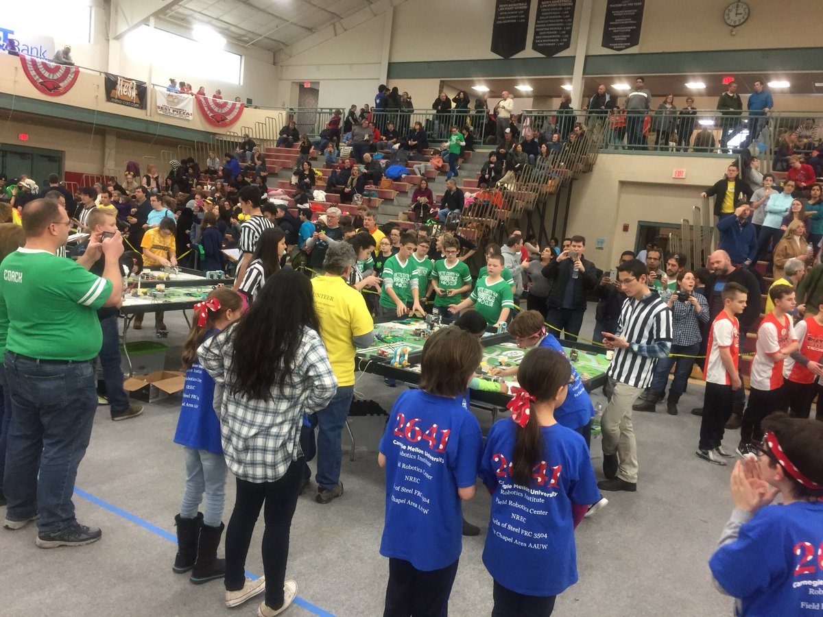 TheGirlsofSteel's tweet photo. It’s a busy and fun day for our #FLL teams at their competition. #ohmyGoS #bravedthesnow https://t.co/mBjusOUBhx