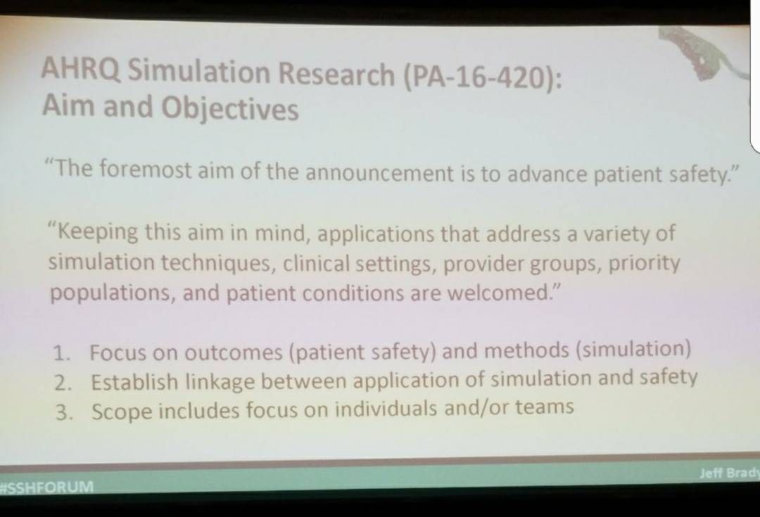 DrMStiegler's tweet image. #ptsafety #meded RT @harborrox: Simulation as a means to an end, improving safety in all of health care @MedSimulation @SSHorg #sshforum #IMSH2018 @jillsanko @jordan_halasz