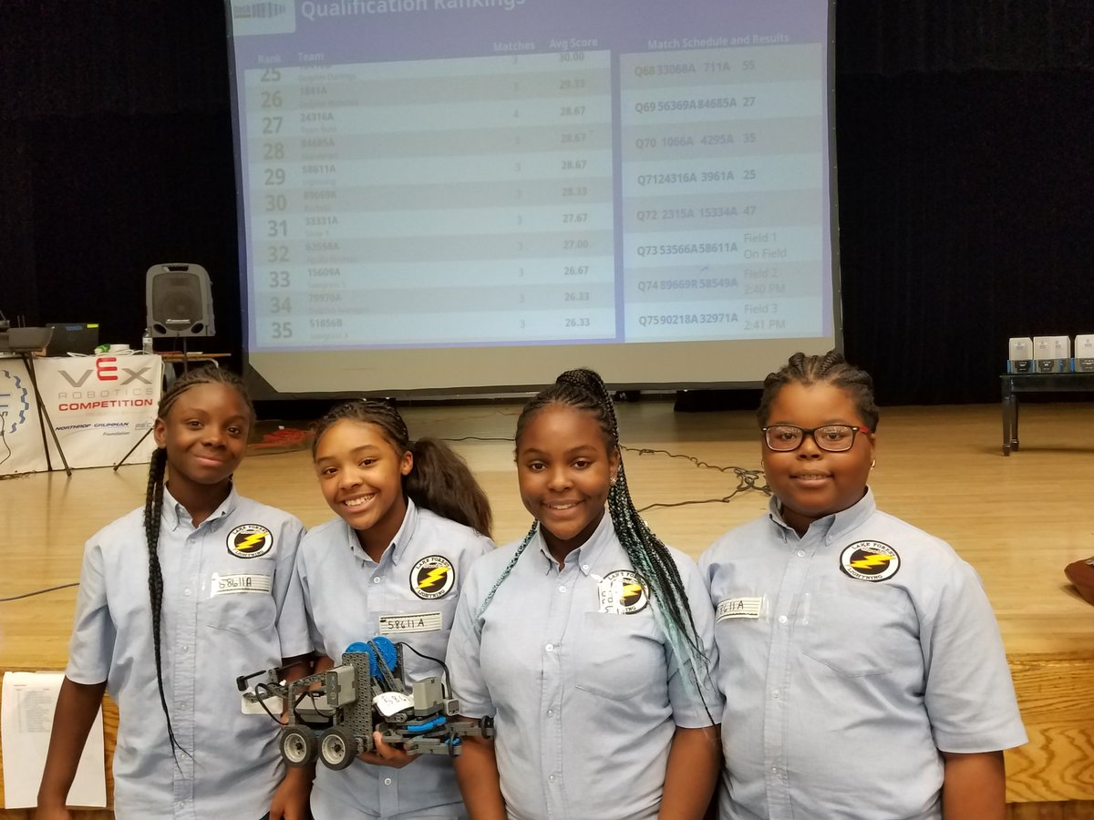 Lake Forest Elem #Thunderstormrobot... at the end of all four runs. Still happy...and still proud! Glad to be a Lightning! <a href="/LakeForestArts/">Sharon Boyd</a> <a href="/BrowardSTEM/">Broward STEM</a> <a href="/VEXRobotics/">VEX Robotics</a>