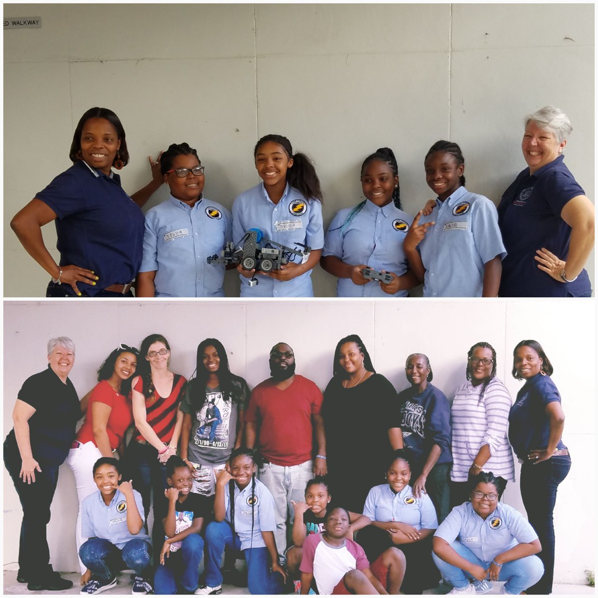 Thanks Ms. Griffith  (far right) and the LFE Parents for their hard work and support to the #Thunderstormrobot girls. Go Lightning! <a href="/LakeForestArts/">Sharon Boyd</a> <a href="/BrowardSTEM/">Broward STEM</a> <a href="/VEXRobotics/">VEX Robotics</a>