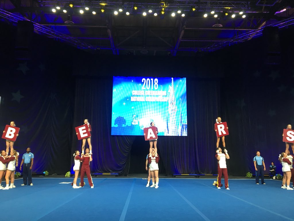 UCAupdates's tweet photo. So much energy from Kutztown University!🐻🐻 #UCAnationals https://t.co/SklJhRqfa2