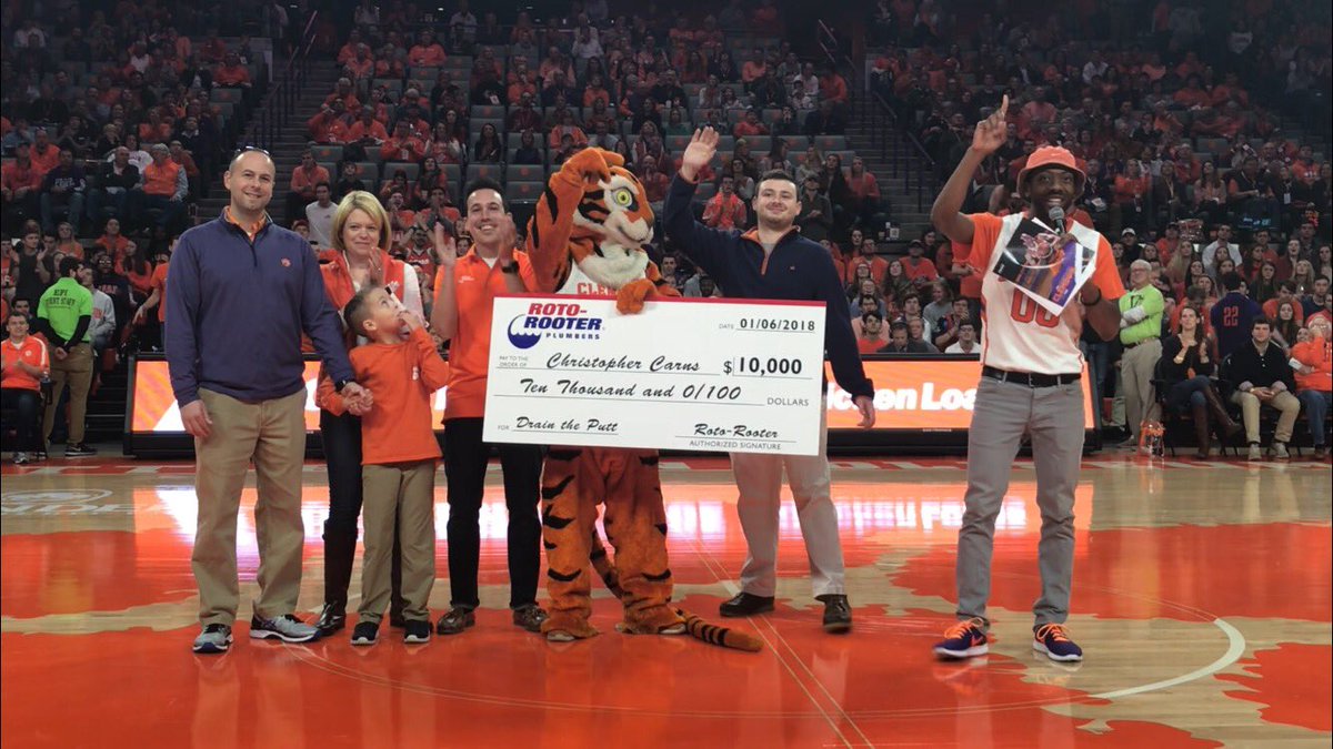 Congrats again to <a href="/ChrisCarns/">Chris Carns</a> - our $10,000 man! Thanks to <a href="/rotogreenville/">Roto-Rooter Upstate</a> for making it all possible!