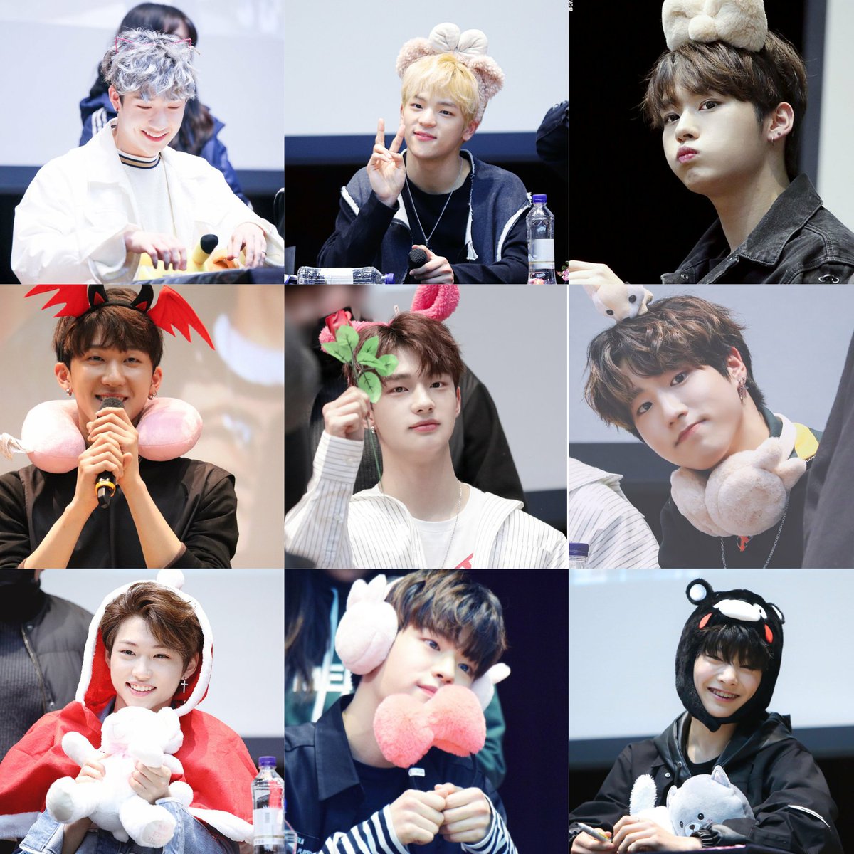 13012018Stray kids 1st ever fan sign event First fan sign photos First flower crowns and cute head bands and the birth of kings of fan service Another blessing day for stray kids fans 