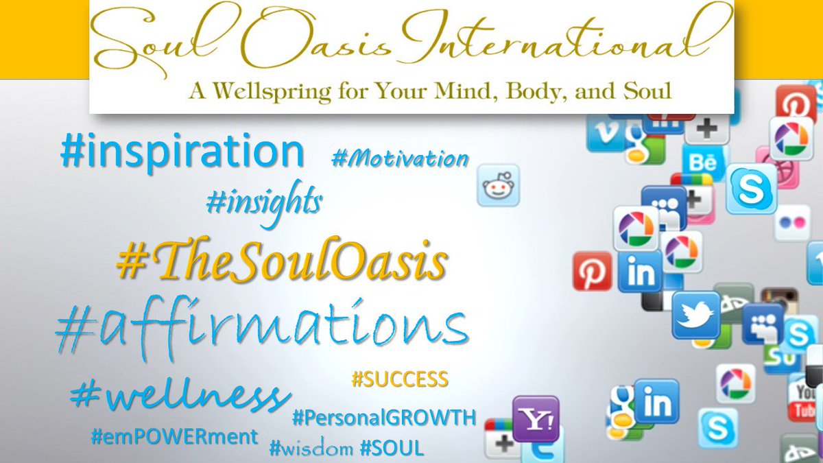 TheSoulOasis's tweet photo. Check Us Out!
#inspiration #motivation #insight #affirmations
#wellness #personalgrowth #wisdom #soul
#THESOULOASIS https://t.co/BL9QFo7du6 https://t.co/TbgeMgui5W