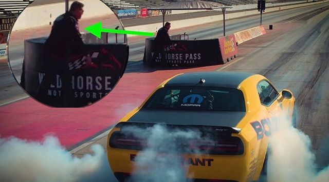 LSMoparFest's tweet photo. Is that our own lead organizer in the @dodgeofficial @bondurantschool video? Sure is! #JohnnyBee #CantMissThatHair #FallFinale #LSMF18 #BeyondTheCars https://t.co/2dX45oL6n9 https://t.co/9KehQ1e3Xe
