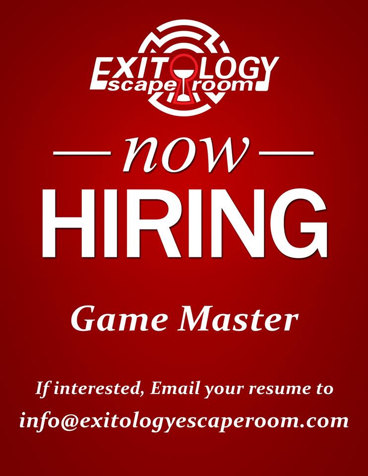 exitologyescape's tweet image. Want to join the Exitology team? Well we&apos;re hiring!