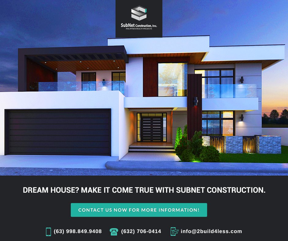 SubnetConstruct's tweet photo. Contact us for all your house design and construction needs!
Landline: (632) 706.0414
Mobile: (63) 998.849.9408
#SubnetConstruction #HouseConstruction #Construction #HouseDesign #DesignAndBuild #PropertyBuilder #DreamHouse #InteriorDesign https://t.co/FvPn8q36Jr