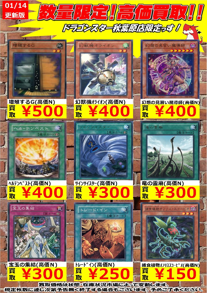 ドラゴンスター秋葉原店 على X: ドラゴンスター秋葉原店 على X: