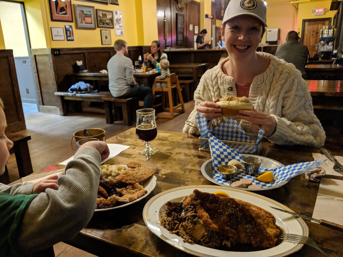 RickGlos's tweet photo. Pdx, wine tasting in the afternoon, craft beer for dinner. Belgian Quad at Occidental, with Schnitzel und Fondue.@OccidentalBrews https://t.co/v8ZwMHyqmY
