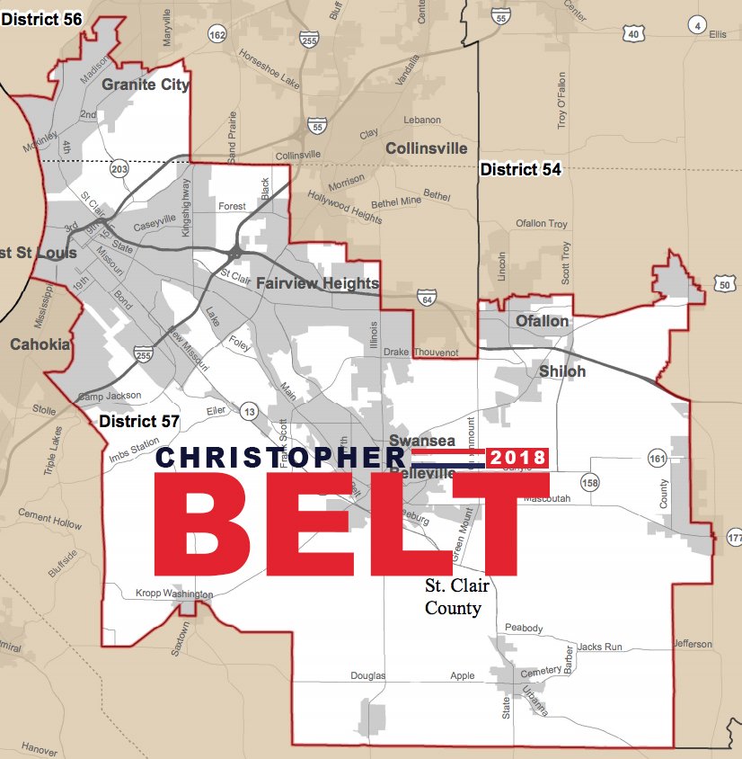 CBelt4Senate's tweet photo. Greetings Supports,

March 20, 2018 is quickly approaching. March 20, 2018 is the date of the primary election. It is VERY important that each of you vote during this time. The following map illustrates all of the communities that are a part of the 57th District. https://t.co/tJ5s4n48z2