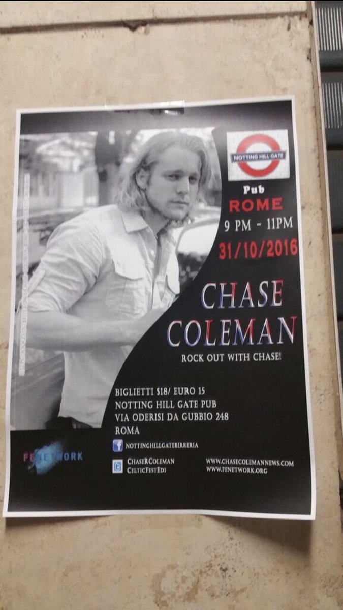 mercymodeitaly's tweet photo. #30DaysOfChaseInItaly DAY 13. Chase concert’s poster for the italian concert in 2016! Who was there? ❤️ RT and comment  @ChaseRColeman @mercymodeband #MercyModeBand #MM #RockOn #Italy #ChaceColeman #concert https://t.co/YwvSDTMVxC