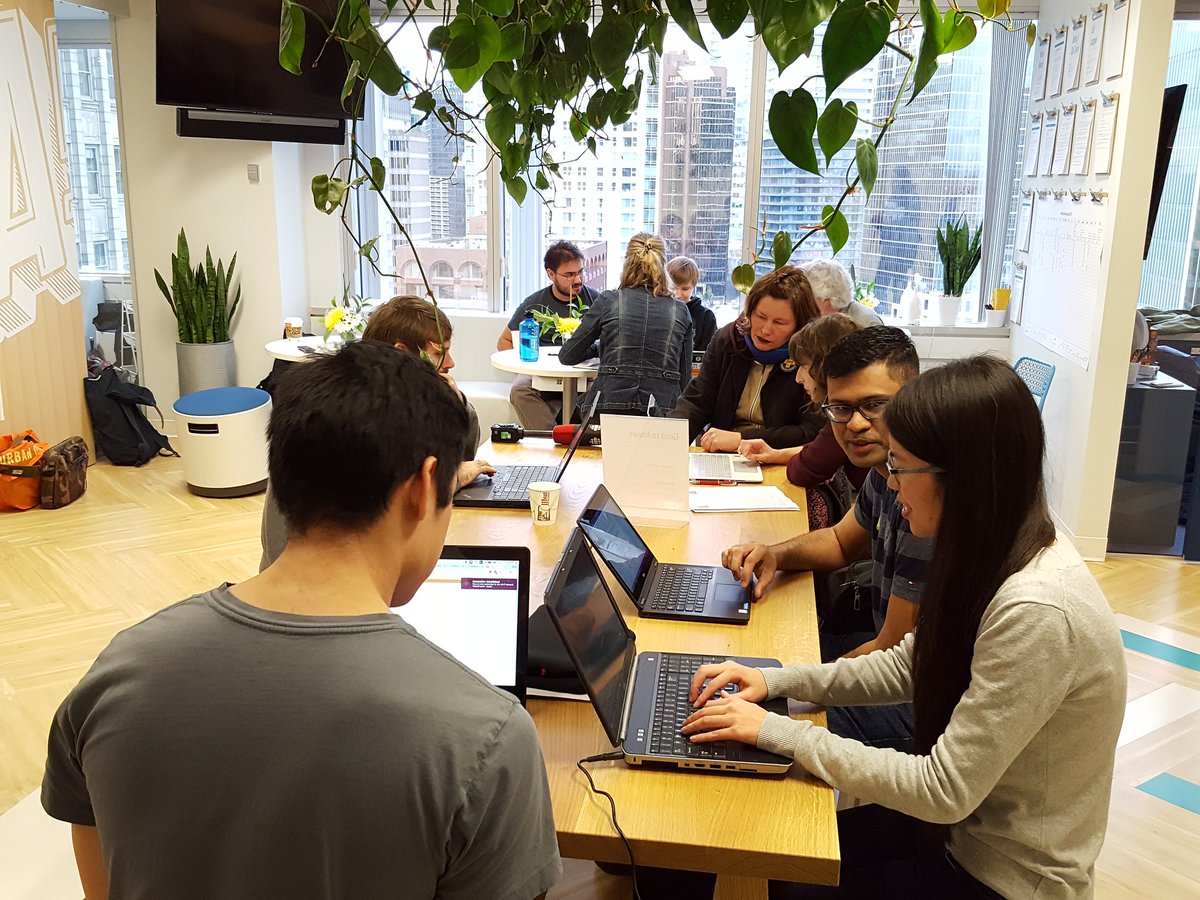 dataforgoodyvr's tweet photo. Great turnout to our first datathon. Thank you to all the volunteers who came out along with @WiderFunnel and @sarahblyth https://t.co/EUwK09tegR