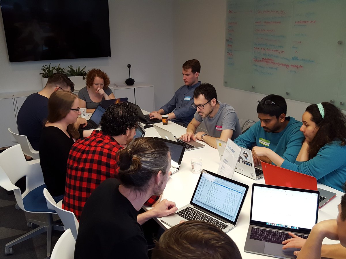 dataforgoodyvr's tweet photo. Great turnout to our first datathon. Thank you to all the volunteers who came out along with @WiderFunnel and @sarahblyth https://t.co/EUwK09tegR
