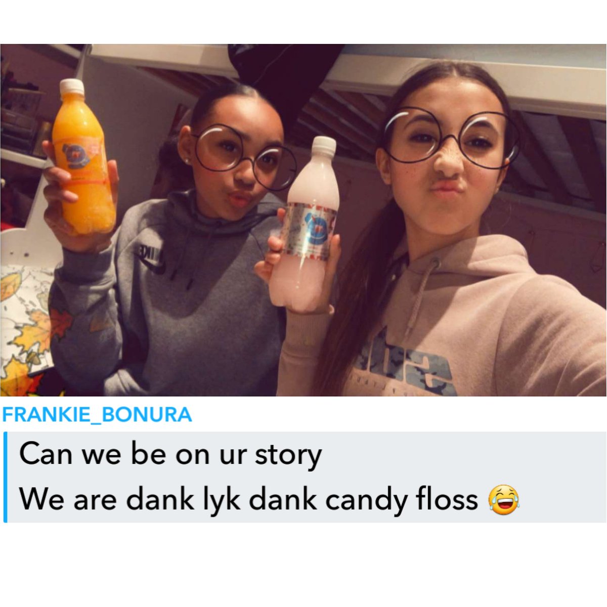 "Dank Like CandyFloss" nothing like a #saturdaynight with your bestie and #islushyou