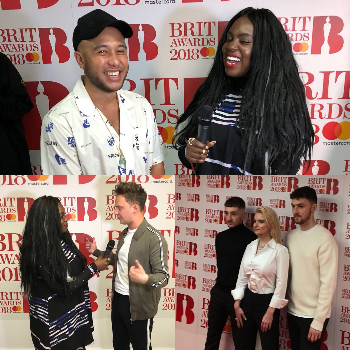 GoAddo's tweet photo. When your Radio sister moonlighting at the #BRITs @afuathescot @cleanbandit #connormaynard @JaxJones https://t.co/yivqiwCnzj
