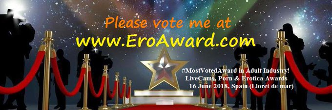 #vote for me @eroaward.com! You know you want to... 😘 @ViewCamGirls  @CamGirlWars  @chaturbate @CammingSkillz<a href="/tag/vote"class="tags">#vote</a><a class="tags" target="_blank" title="On Twitter" href="/?out=eyJ0eXAiOiJKV1QiLCJhbGciOiJIUzUxMiJ9.eyJpYXQiOjE3MjQ4NjY5NDIsImlzcyI6InR3cG9ybnN0YXJzLmNvbSIsIm5iZiI6MTcyNDg2Njk0MiwiZXhwIjoxNzU2NDAyOTQyLCJyZWRpcmVjdF91cmwiOiJodHRwczovL3R3aXR0ZXIuY29tL2Vyb2F3YXJkIn0.McCsyNKl2mIiKeSCQATaqA562gq3sfW7bmYFa6M1ZERzeZ7X2QZSt2MlmZk1wICY1aKYcBiveZS_YGXvlLfUQw">@eroaward</a>