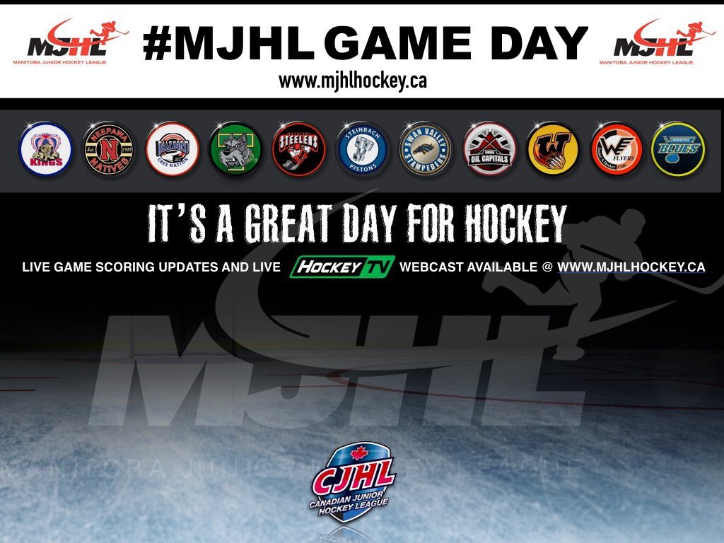 mjhlhockey's tweet photo. π¨#MJHL GAME DAYπ¨
#STPvsOCN
#WAYvsSEL
#WPBvsNEE
#DAUvsWKF
#PORvsSVS
ποΈ https://t.co/wf0H2hhsQ4
π± #MJHLAPP
πΊ https://t.co/8Cv3TbM0OA https://t.co/MgzzN8f5ES