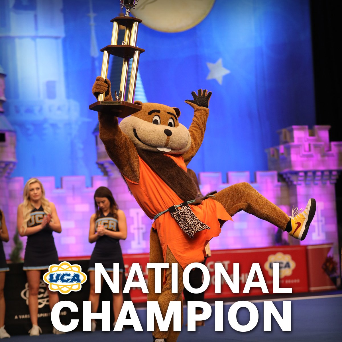 UCAupdates's tweet photo. Congratulations to the Mascot DIA National Champion - @GoldytheGopher! 🏆 #UCAnationals https://t.co/VEyaGsUVkJ