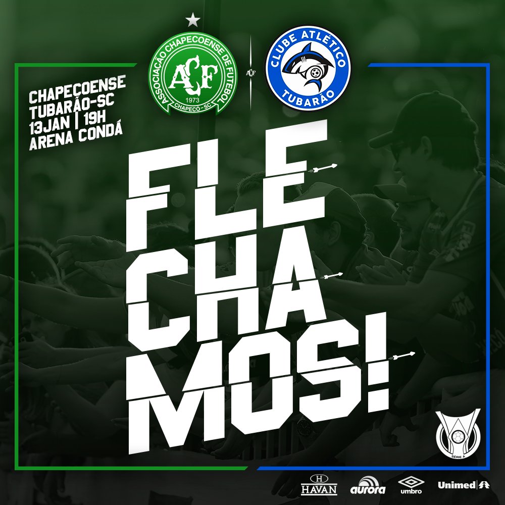ChapecoenseReal's tweet photo. APITOU! VITÓRIA DA CHAPEEE! FLECHAMOS!! ⚽️🏹💚
O Verdão iniciou a temporada de 2018 com flechada!
Chapecoense 3x2 Tubarão
#VamosChape #Amistoso2018 https://t.co/g1j0ts2sFA