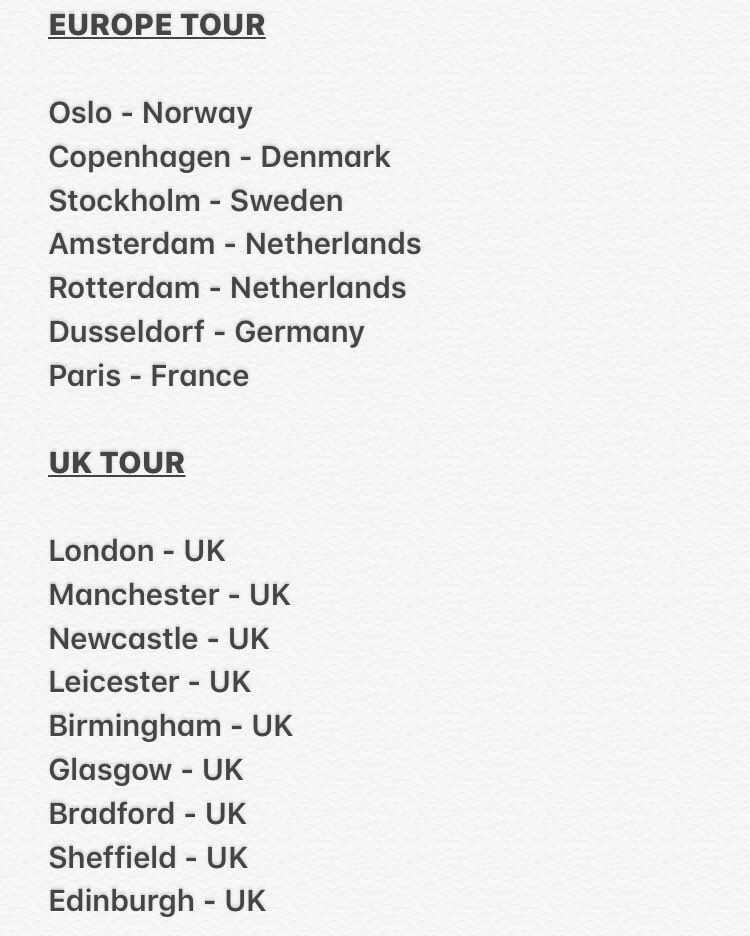 Naz_izi's tweet photo. 5 TOURS 🌎

CHAPTER II WORLD TOUR

Ticket info COMING SOON! https://t.co/6hxVdWcFE3