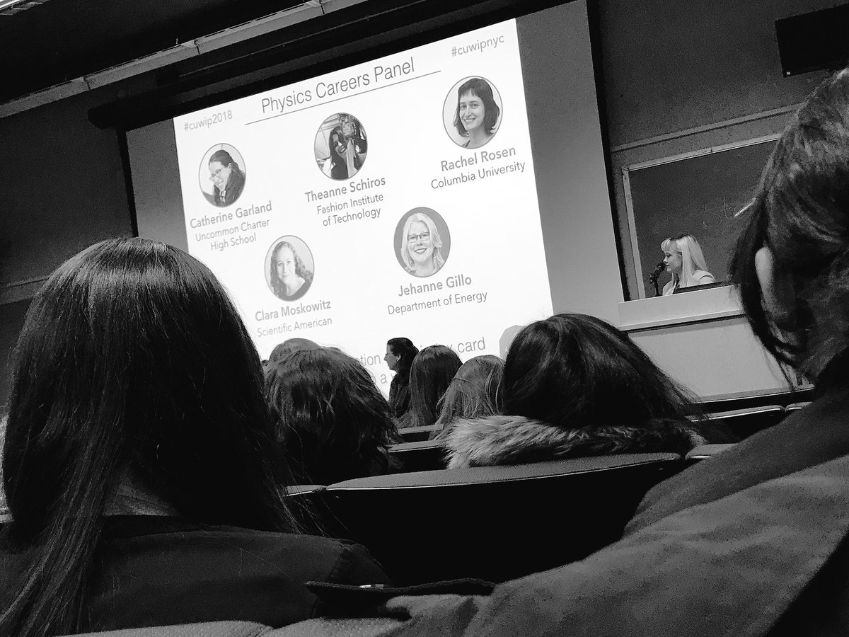 daneilchambers's tweet photo. Physics Careers Panel:
5 women devoted to a life in physics #CuWiP2018 #cuwipnyc https://t.co/8zSFxHHsiP