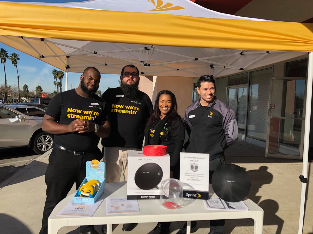 #SprintSaturday at Sprint at 4522 Atlantic in the LBC! Enter to win a #Harman Onyx Studio BT Speaker when you bring in a competing carrier bill (#AT&amp;T #Verizon #TMobile)! #ExpertsChoice 
<a href="/MikeXPC/">Mike</a> <a href="/SDMikeE1331/">mike eccher</a> <a href="/marceloclaure/">Marcelo Claure</a> <a href="/ExpertsChoice/">UCR Sprint</a> @BernardArabo <a href="/JohnLegere/">John Legere</a>