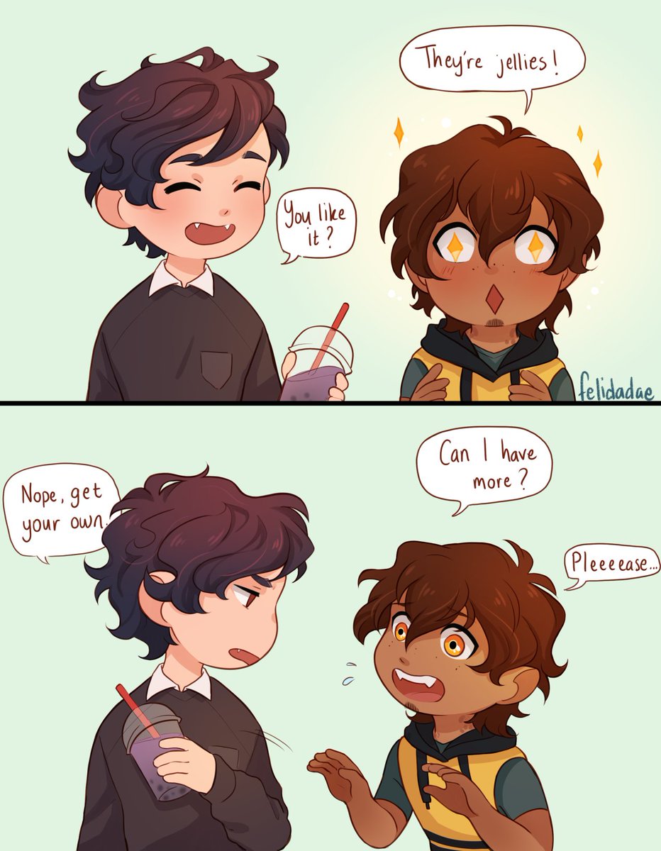 [OC] Allen introduces Diego to the wonders of boba tea on a random date 🤗