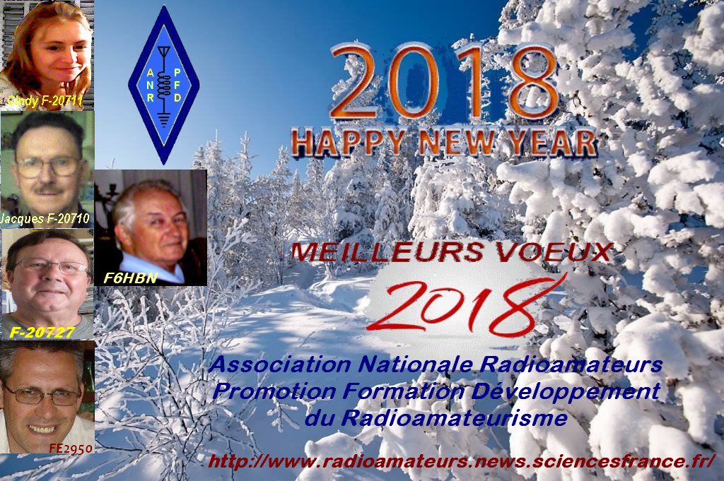 Voeux 2018 de l'ANRPFD et des membres du Conseil d'Administration.73 à tous