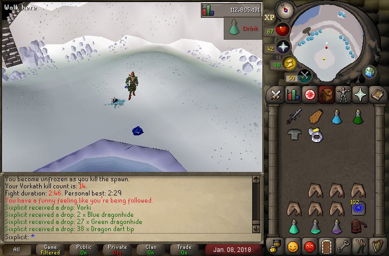 SixplicitOSRS's tweet photo. TBT to this bad boy. Pet #1. #DragonSlayerII #OSRS https://t.co/fHBhsfb0zW