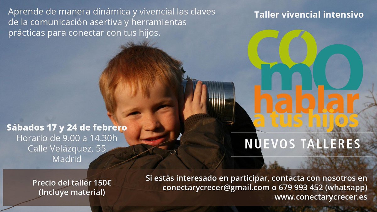 Adri151_'s tweet photo. Nuevos talleres en febrero.
Más info: https://t.co/zTFshSSwHu

https://t.co/Tp1UZAwfRi

#padres #madres #conectarycrecer #talleres #madrid #hablar #comunicacion #coaching #cursos #relacionessanas https://t.co/sO35wxFvD8