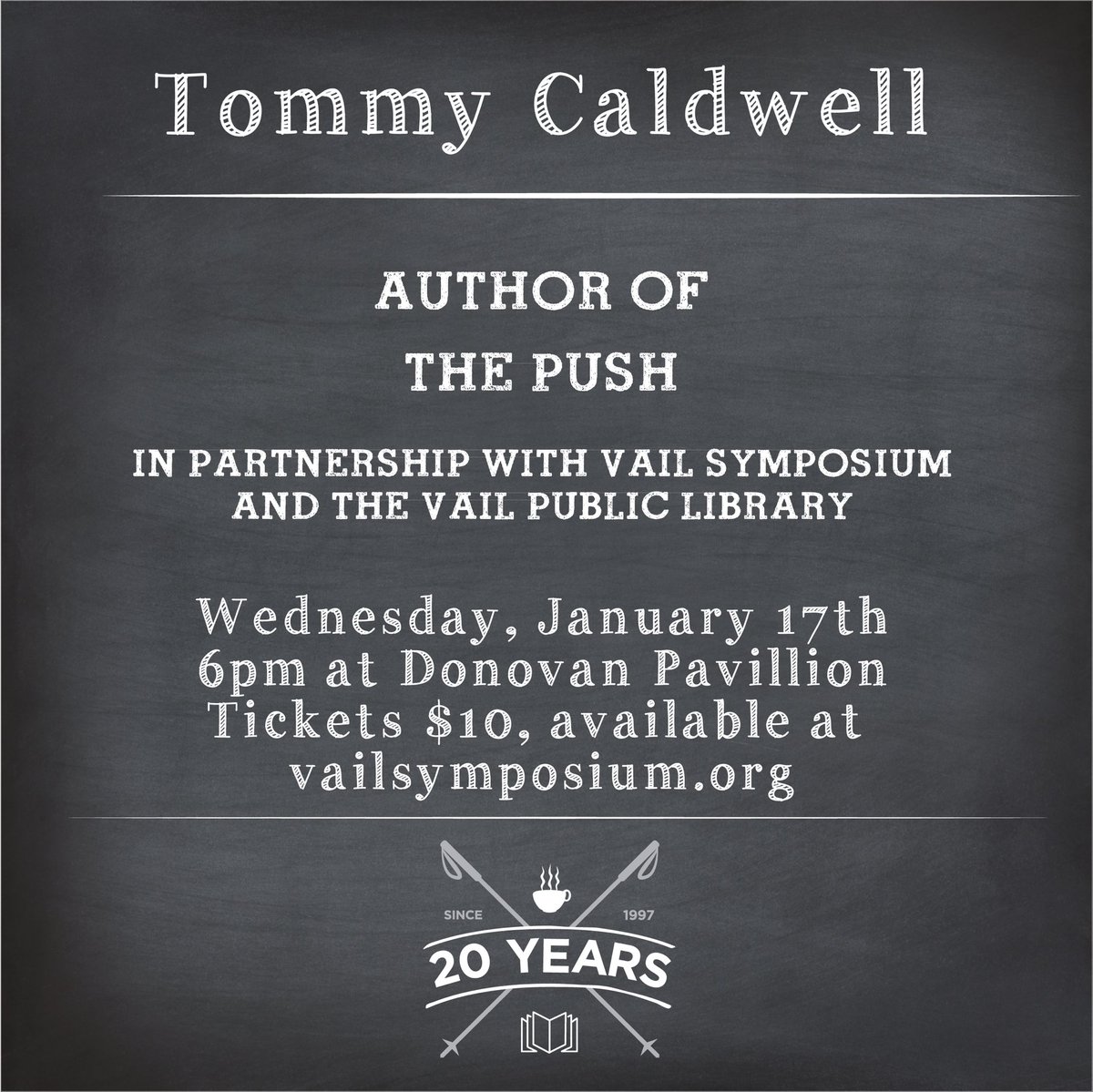 bookwormedwards's tweet image. Two great events coming up this week! #loveyourlocal #vailvalley #bookwormevents #thepush #snowytorrents