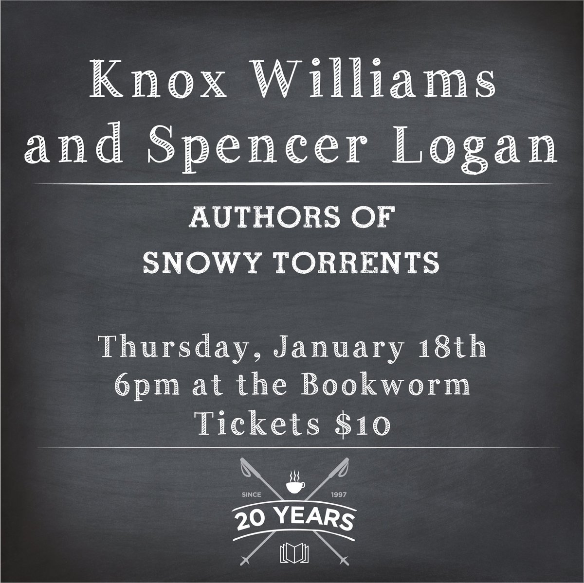 bookwormedwards's tweet image. Two great events coming up this week! #loveyourlocal #vailvalley #bookwormevents #thepush #snowytorrents
