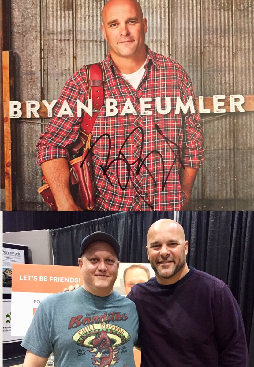 BlueandGold71's tweet photo. Thank you for taking the time to take a pic and sign my book @Bryan_Baeumler I appreciate it more then you know. ๐ #greatguy #mybuilding/renovationhero https://t.co/q7ed5hMZ1c