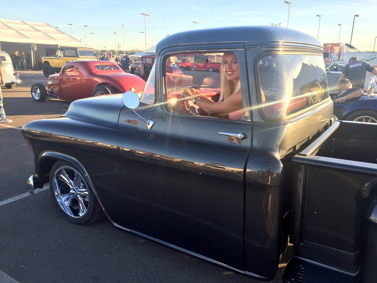 Courtgtv's tweet photo. I mean... found my truck. #mine #barrettjackson #fox10phoenix https://t.co/HwaanYk2b5