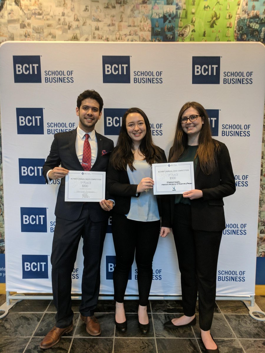 CapilanoUMA's tweet photo. A very big congratulations to our @Capilano representatives at BCIT's AMA Conference. Winning both the Case and Sales competition!!! Thank You @BCITMA for hosting a wonderful event. #AMA #BCITAMA #CAPUMA #TheFutureIsBright https://t.co/pOs8UubKko